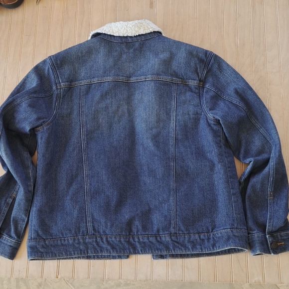 IDYLLWIND Myranda Lambert Sherpa Dark Wash Denim Jean Jacket - Picture 9 of 10